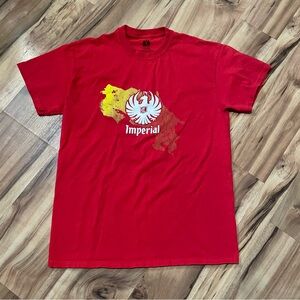 Imperial Cerveza Pura Vida Costa Rica beer t-shirt Sz Med